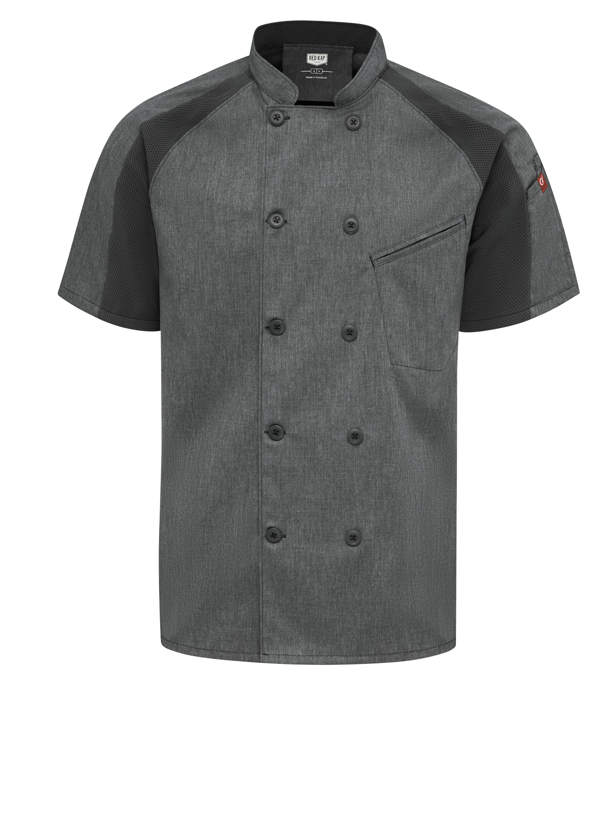 Red Kap Culinary -  Men's Airflow Raglan Chef Coat with OilBlok