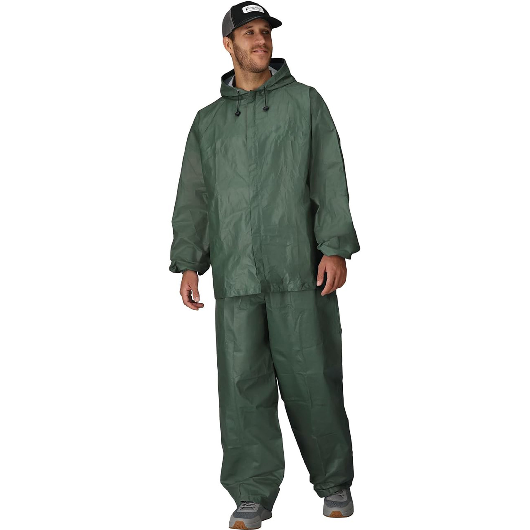 Unisex Split Hooded Waterproof And Breathable Raincoat 3