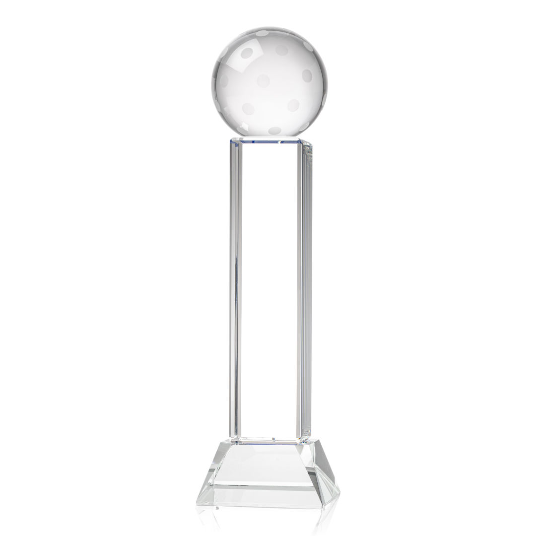 Pickleball VividPrint™ Award on Stowe Base - Clear 9