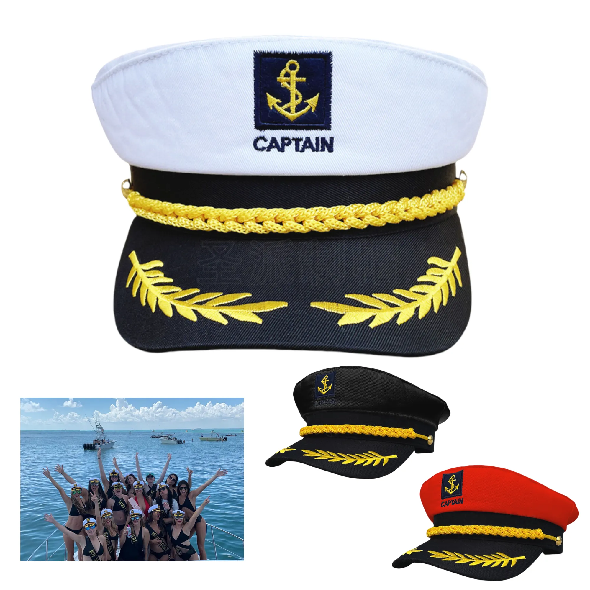 Adult Captain Costume Hat Cap