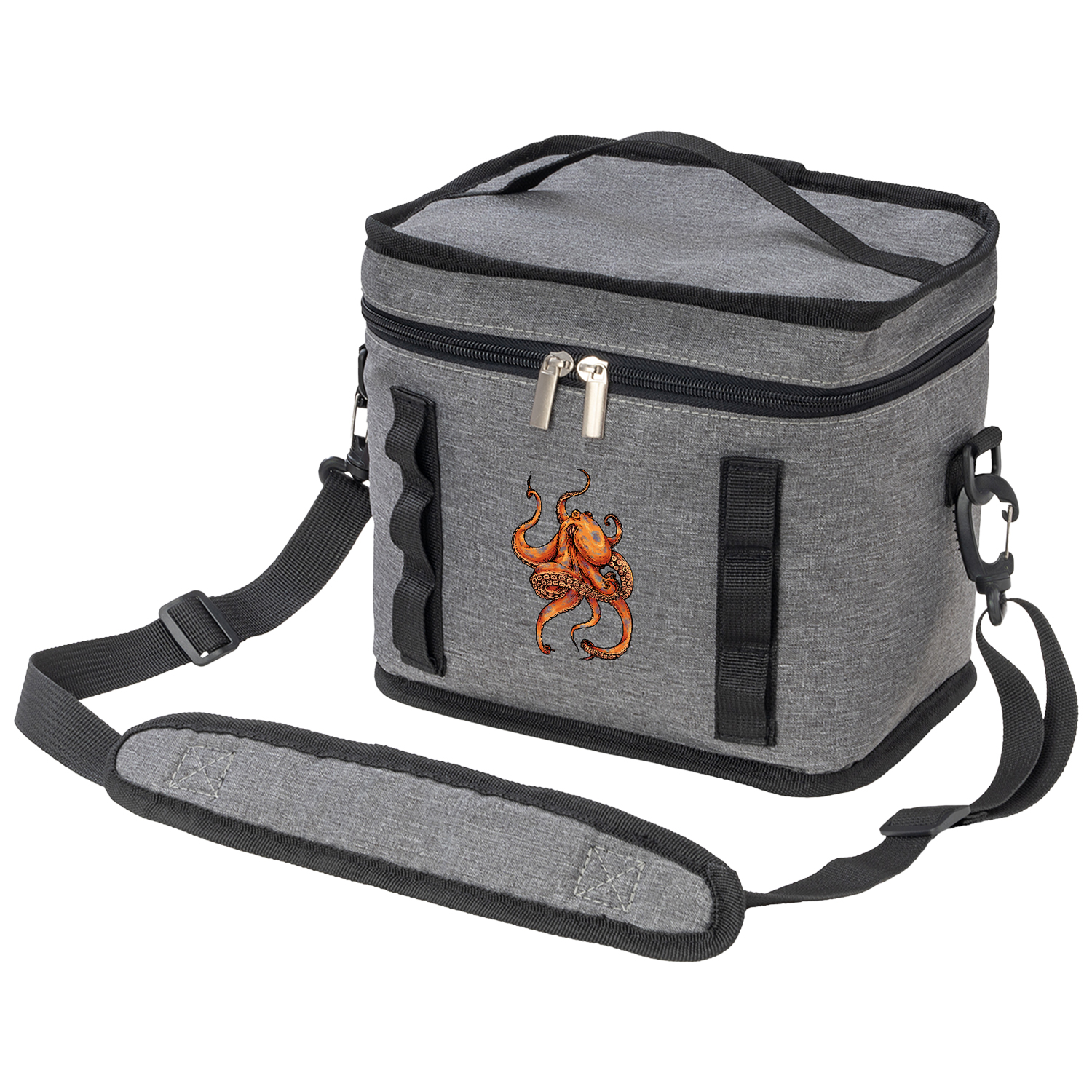 Heather Lite Insulated Lunch Bag w/ Top Handle & Crossbody Strap 2