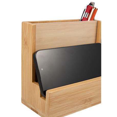 FSC® 100% Bamboo Photo Frame Desktop Organizer 47