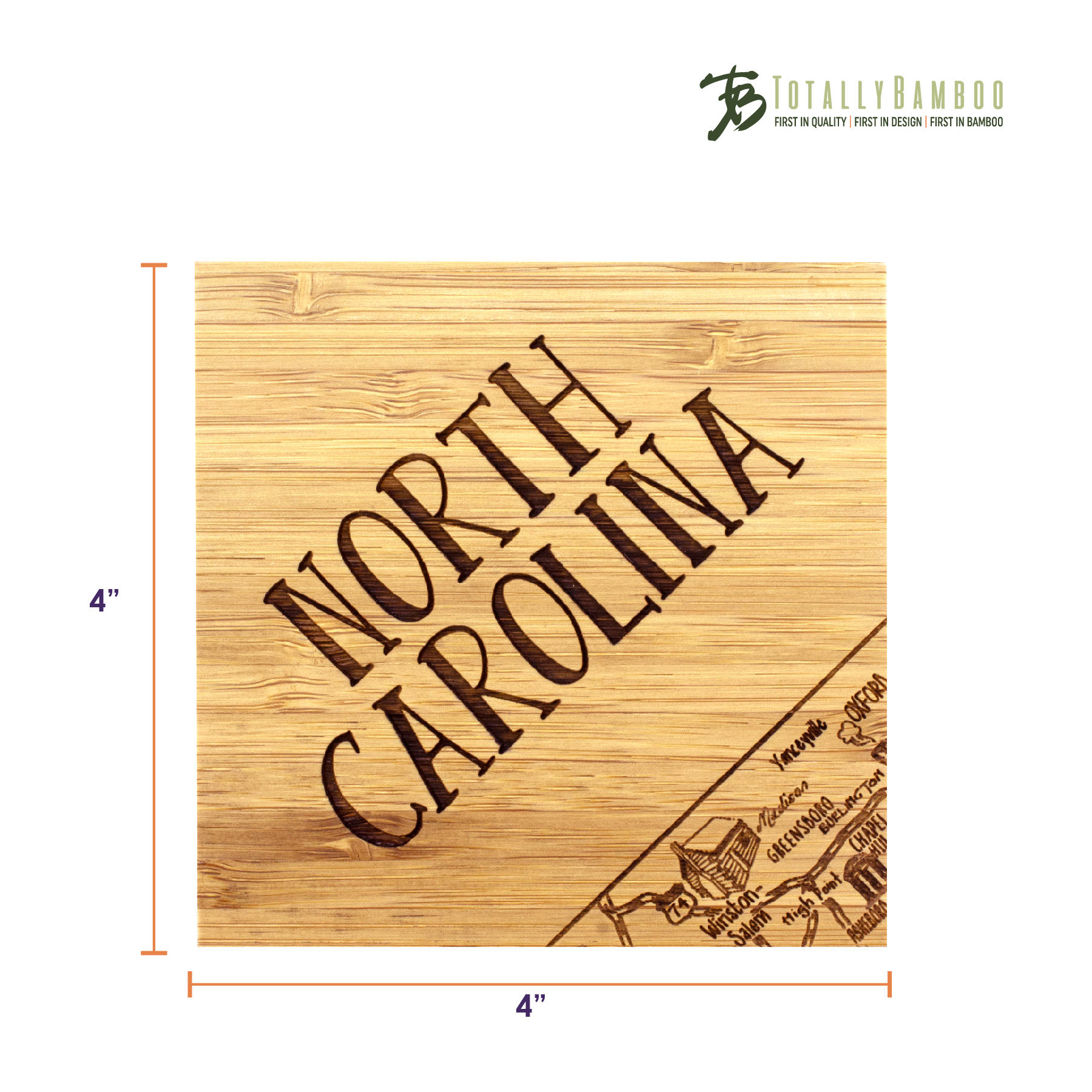 North Carolina Puzzle Coaster Set 5