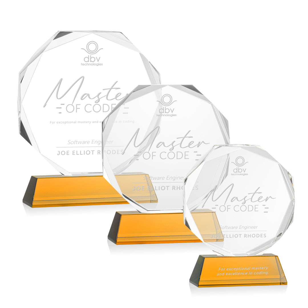 Acadian Award on Newhaven Base - Amber