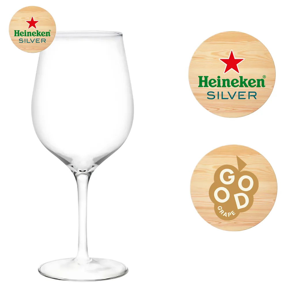Wood Wine Glass Charm 2