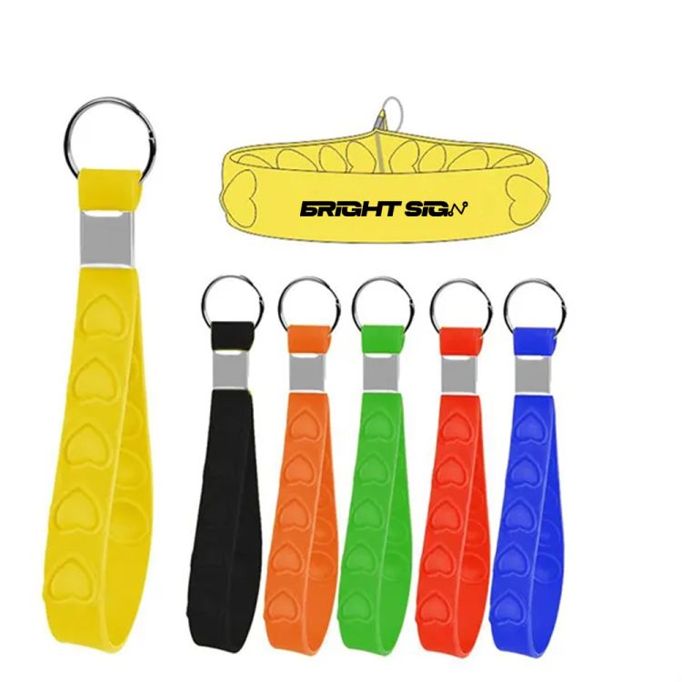 Push-Pull Bubble Fidget Toy Keychain 2