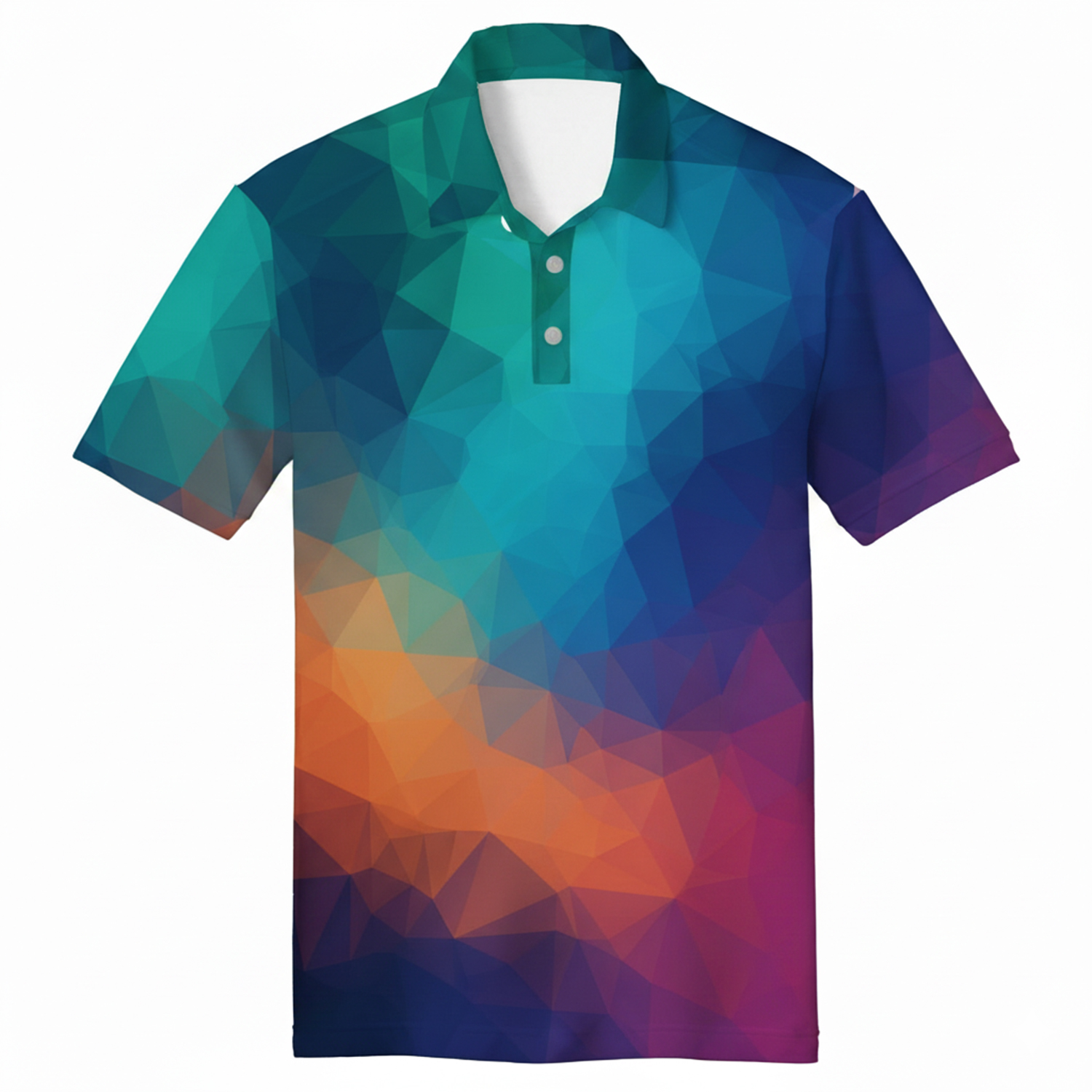 Cut & Sew Short Sleeve Sublimated Polo Shirt 2