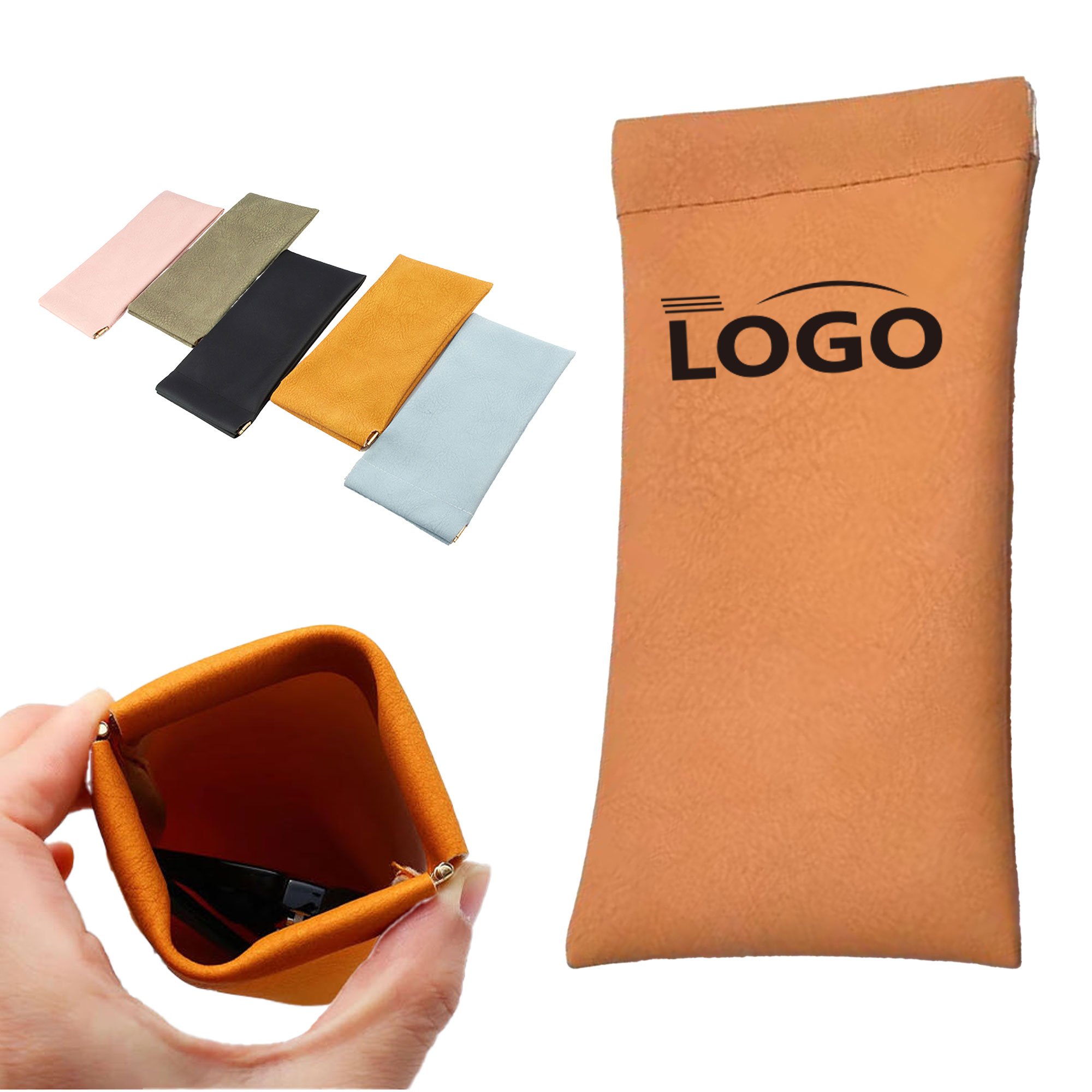 Portable Auto-Close Sunglass Storage Pouch 2