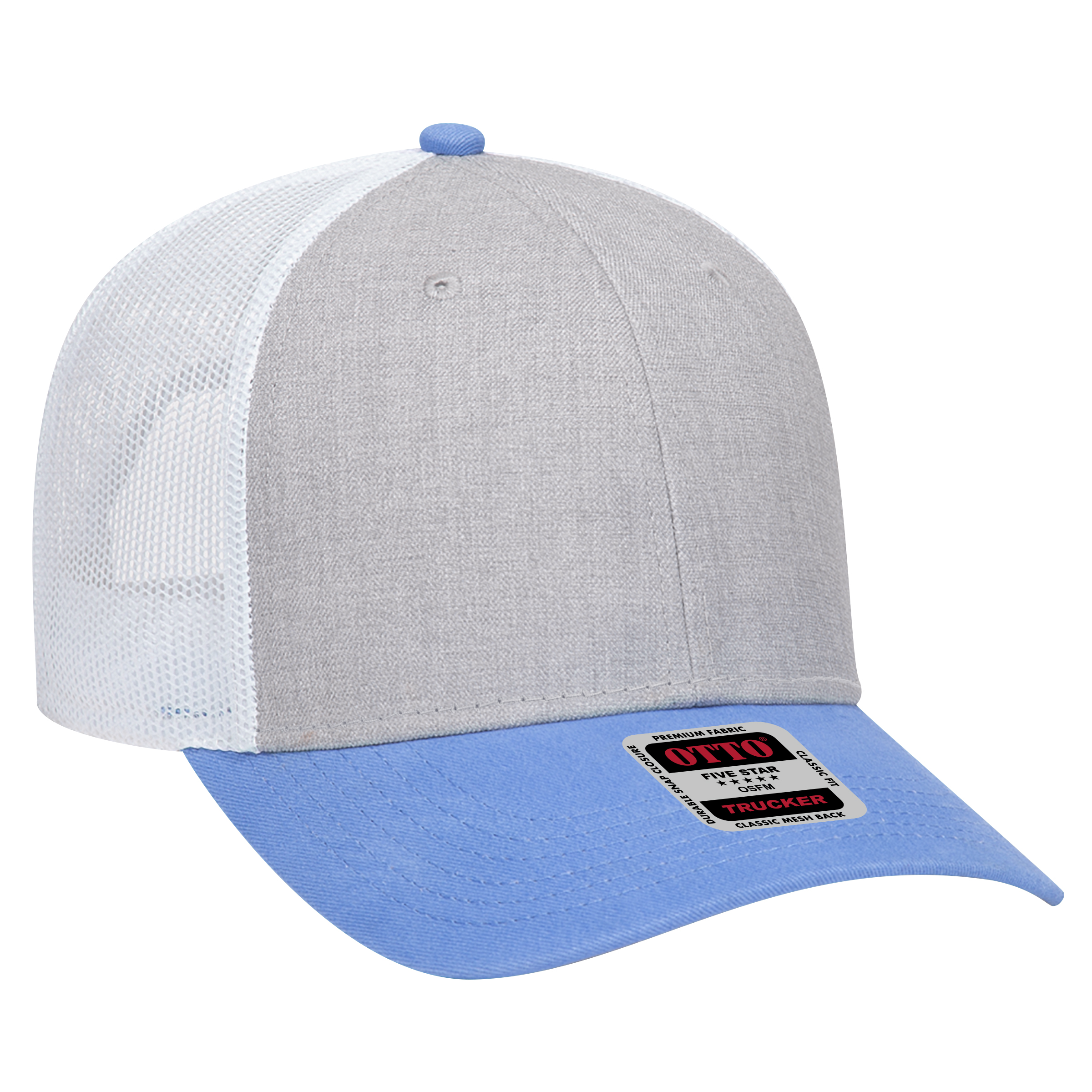 OTTO CAP® 6 Panel Low Profile Mesh Back Trucker Hat 195