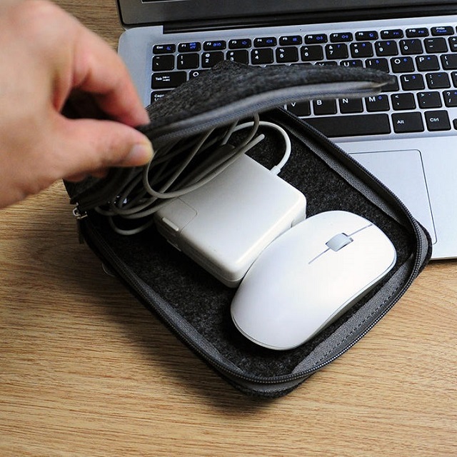 Felt Pouch Organizer with Zipper 4