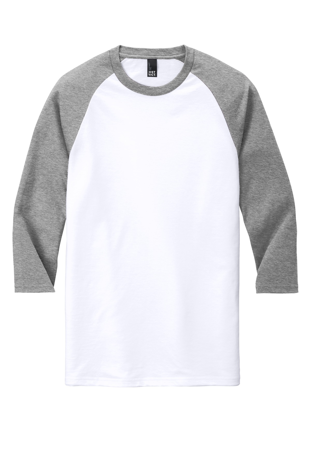 District Perfect Tri 3/4-Sleeve Raglan. DM136 46