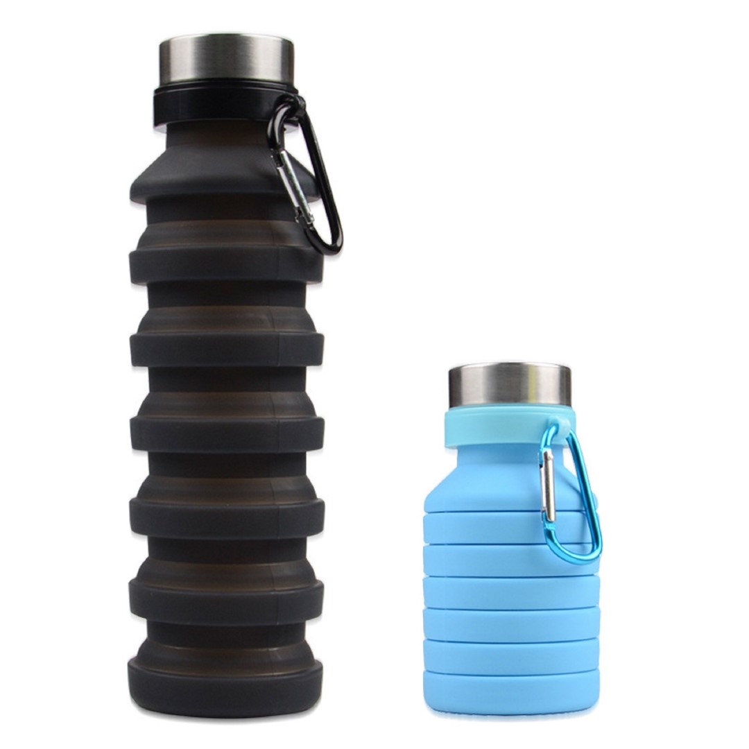 550ML/18 Oz Telescopic Silicone Water Bottle 6