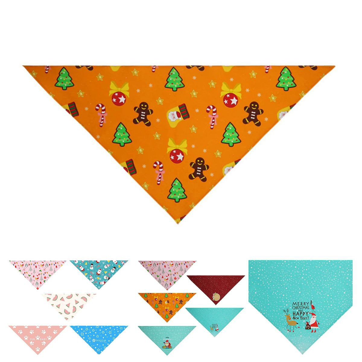 Polyester Pet Bandana for Dogs and Cats 2