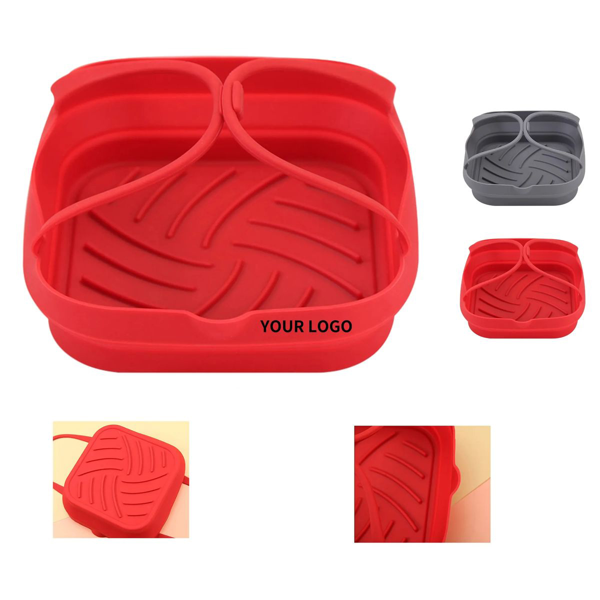 Food Grade Air Fryer Liner with Handles 2