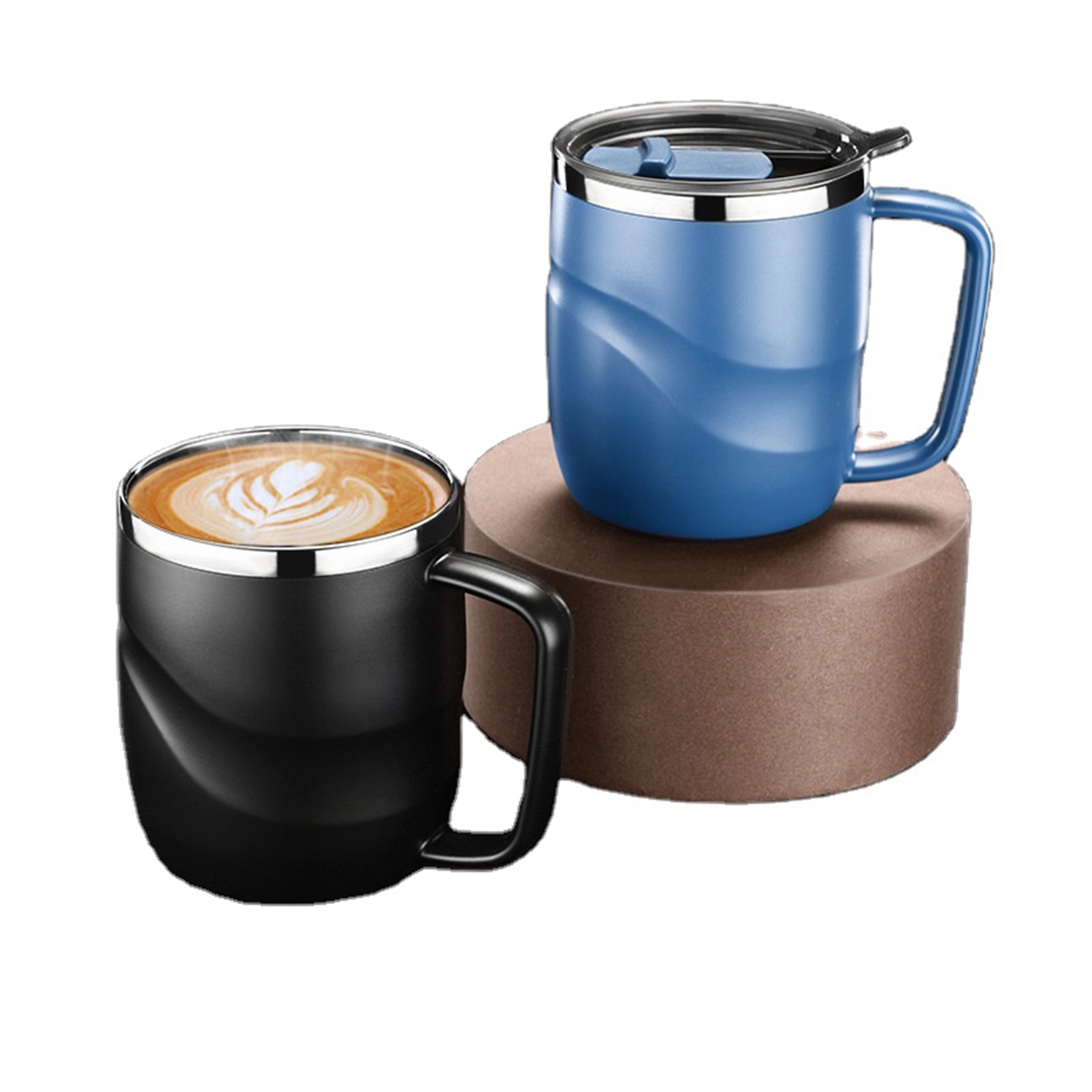14 Oz. 304 Stainless Steel Coffee Mug with Handle 3