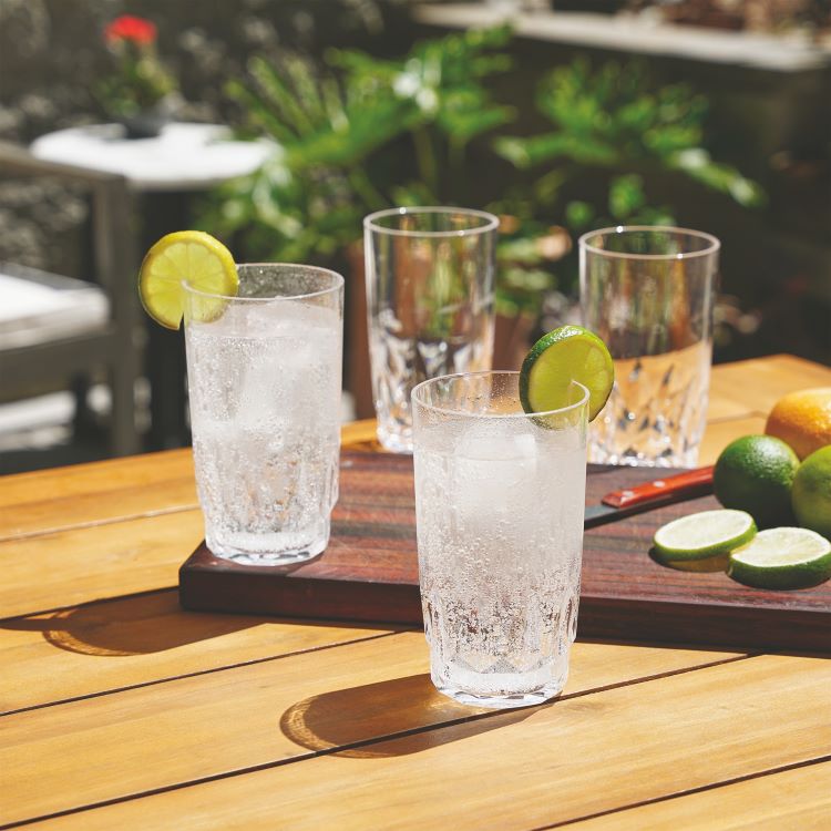 Viski® Shatterproof Acrylic Highball Tumbler, set of 4 10