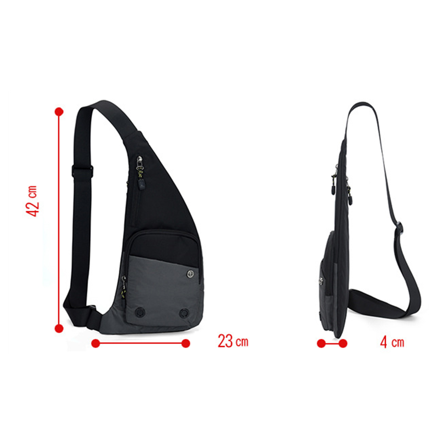 Nylon Men New Trendy Casual Chest Bag 8