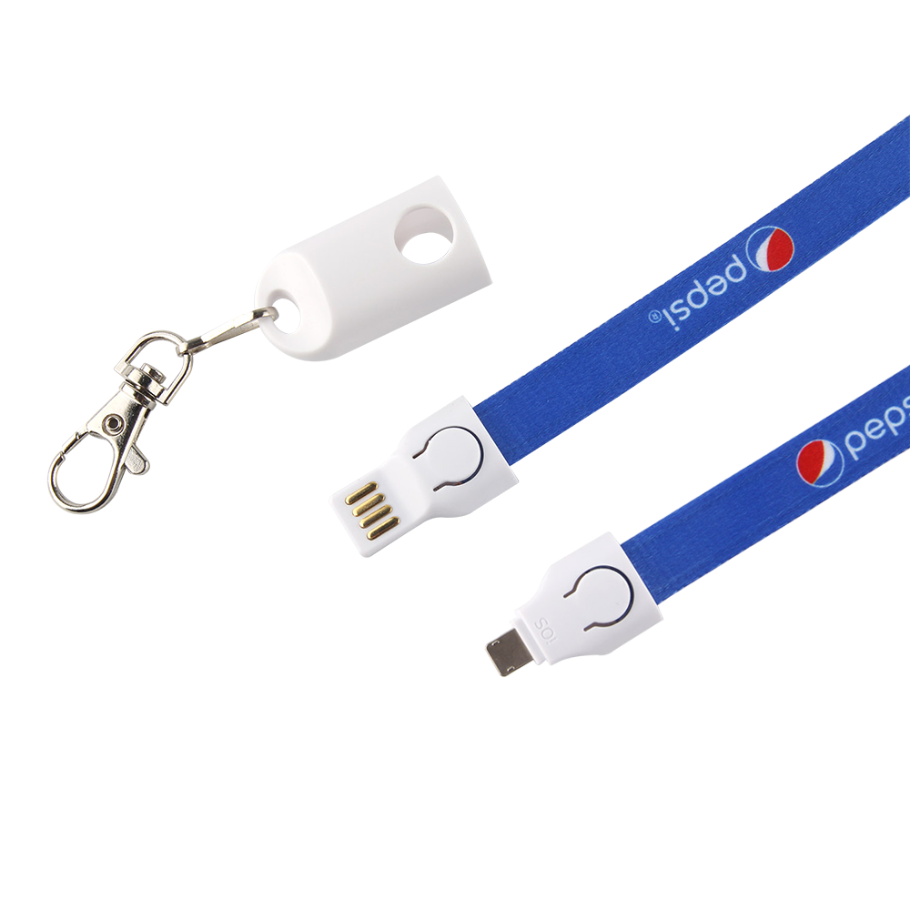 Chester Lanyard, iPhone & Android 2 in 1 Charging Cable 4