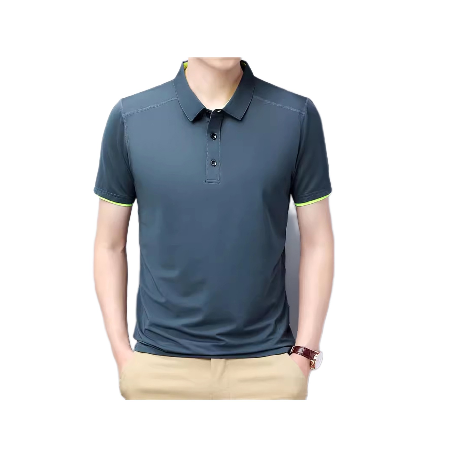 Men's Polo Shirt Moisture Wicking Summer Short Sleeve Tennis Golf Shirts 8