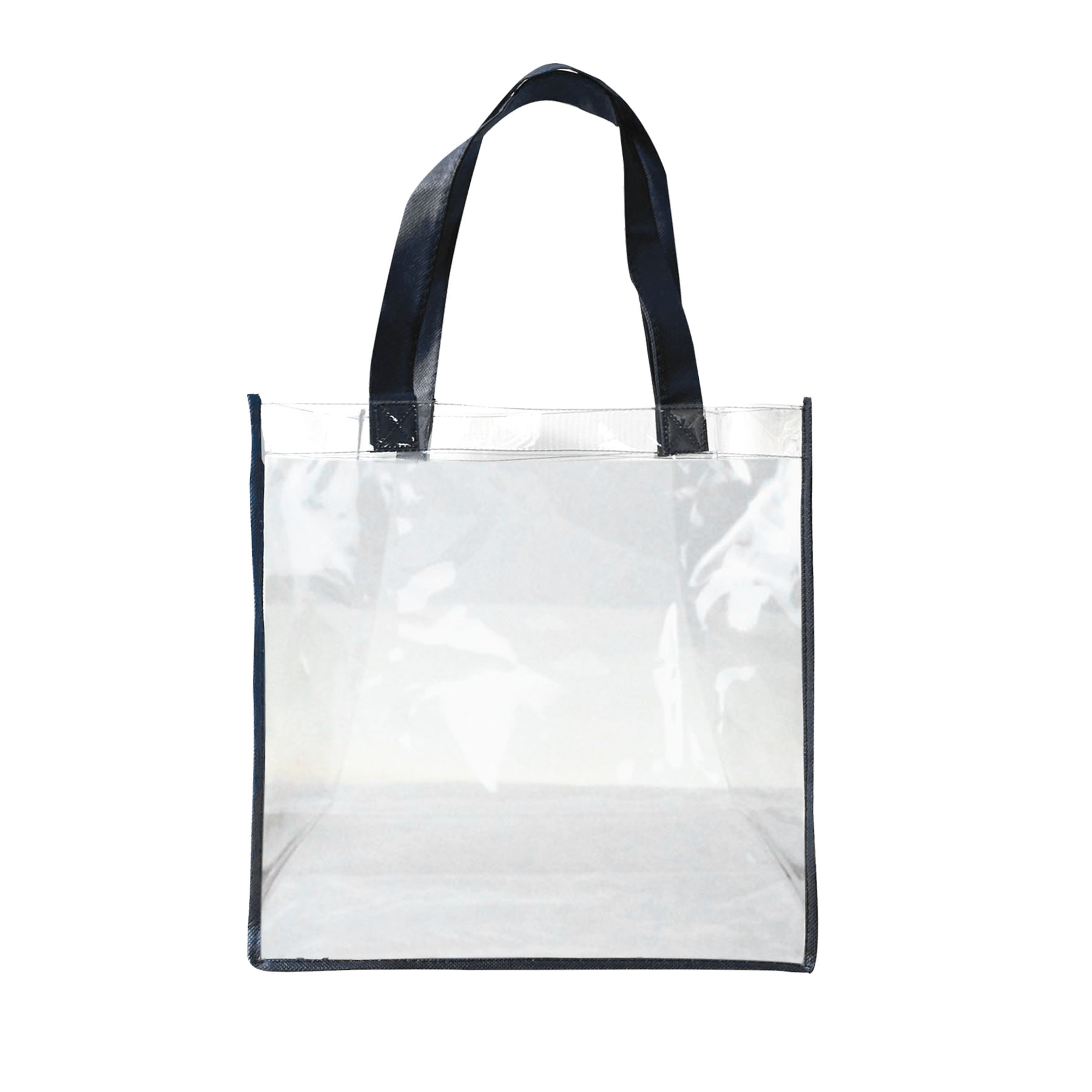 Free Shipping 25C Clear Vinyl Tote Bag with 20" Webbing Handles-with Full Color Printing 7