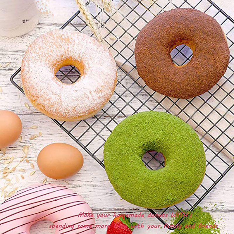Non-Stick Silicone Donut Mold for 6 Donuts 2.95 Inch 19