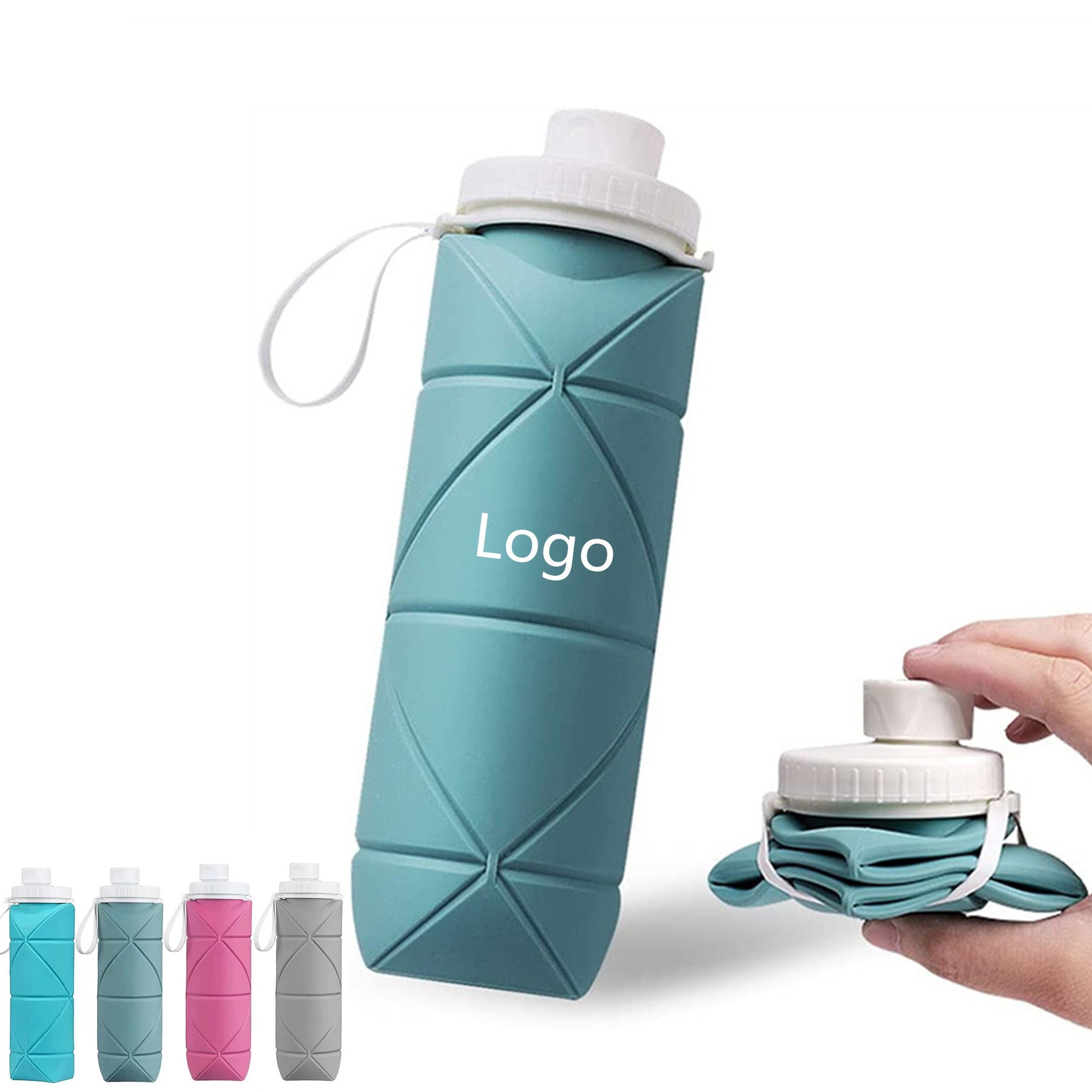 Silicone Folding Sport Water Bottle 2