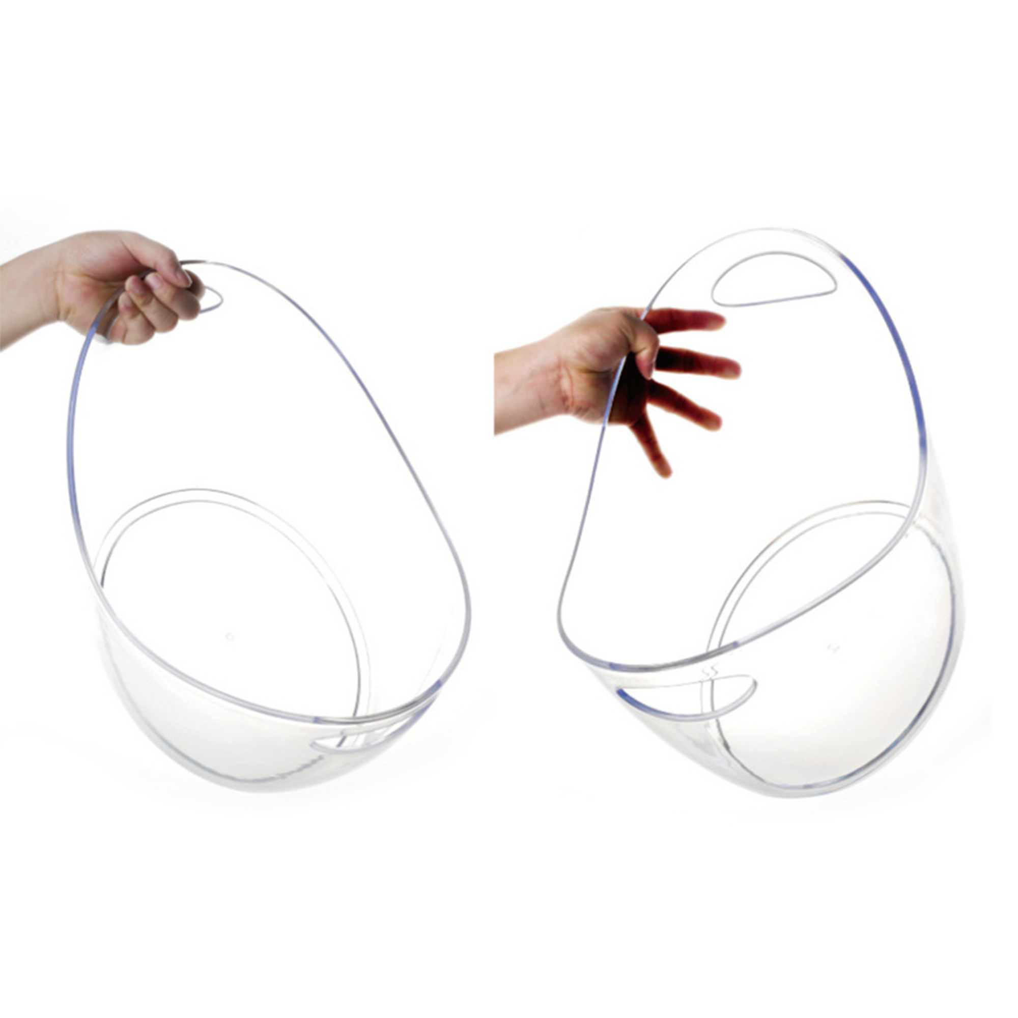 MOQ20 Large Acrylic Ice Bucket With Easy Carry Handles 4