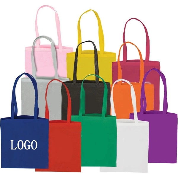 Flat Non-Woven Tote Bags (14.5 " x 13.5 " ) 4