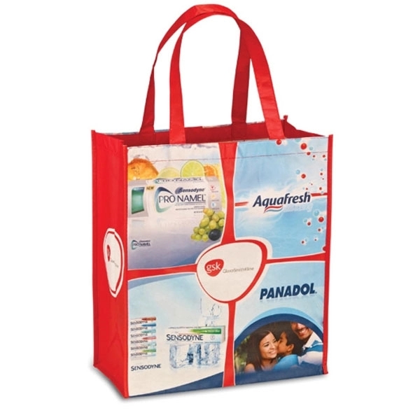 RPET Laminate Tote 14"W x 15"H x 8" Gusset 4