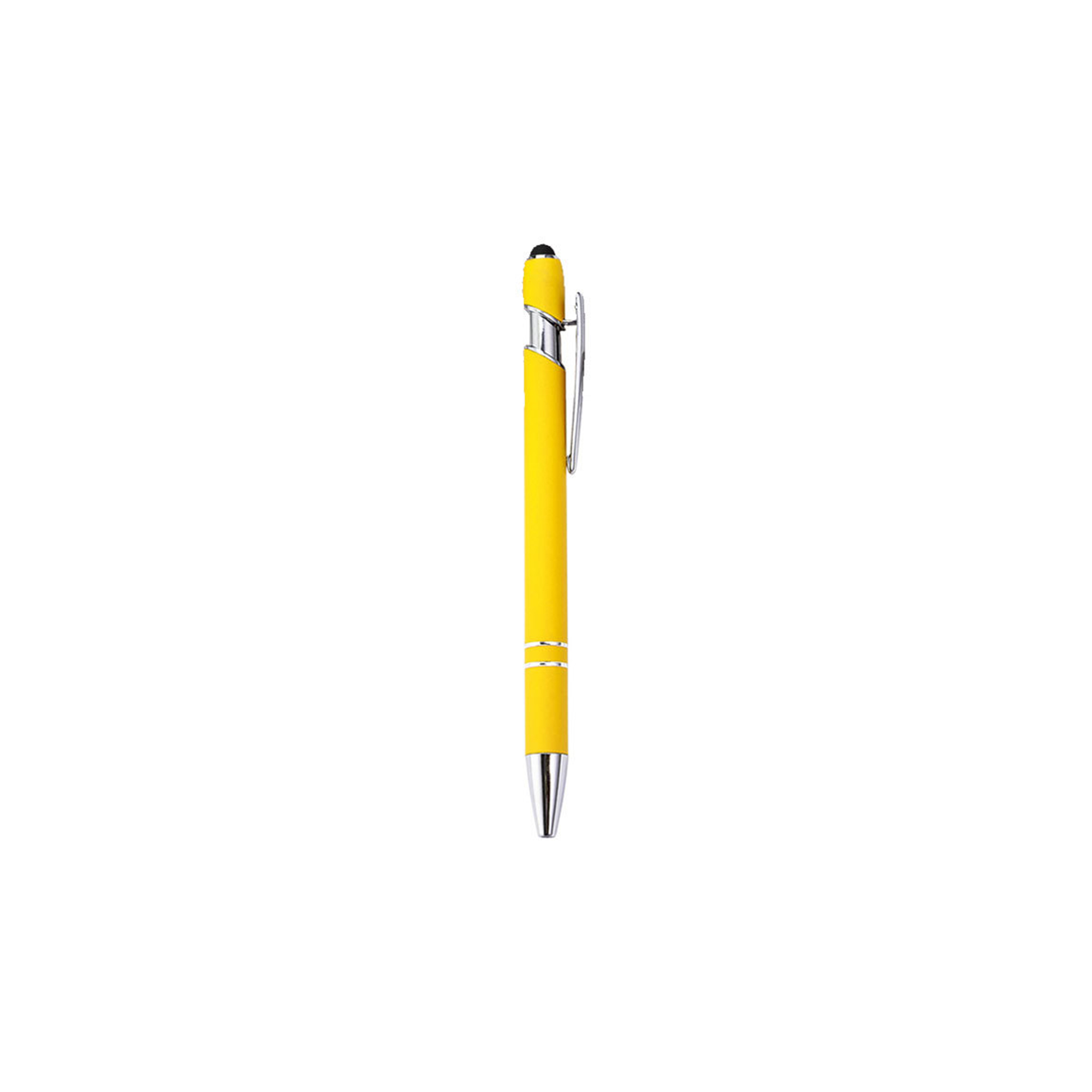 Aluminum Stylus Pen With Rubberized Finish And Plunger Action 18