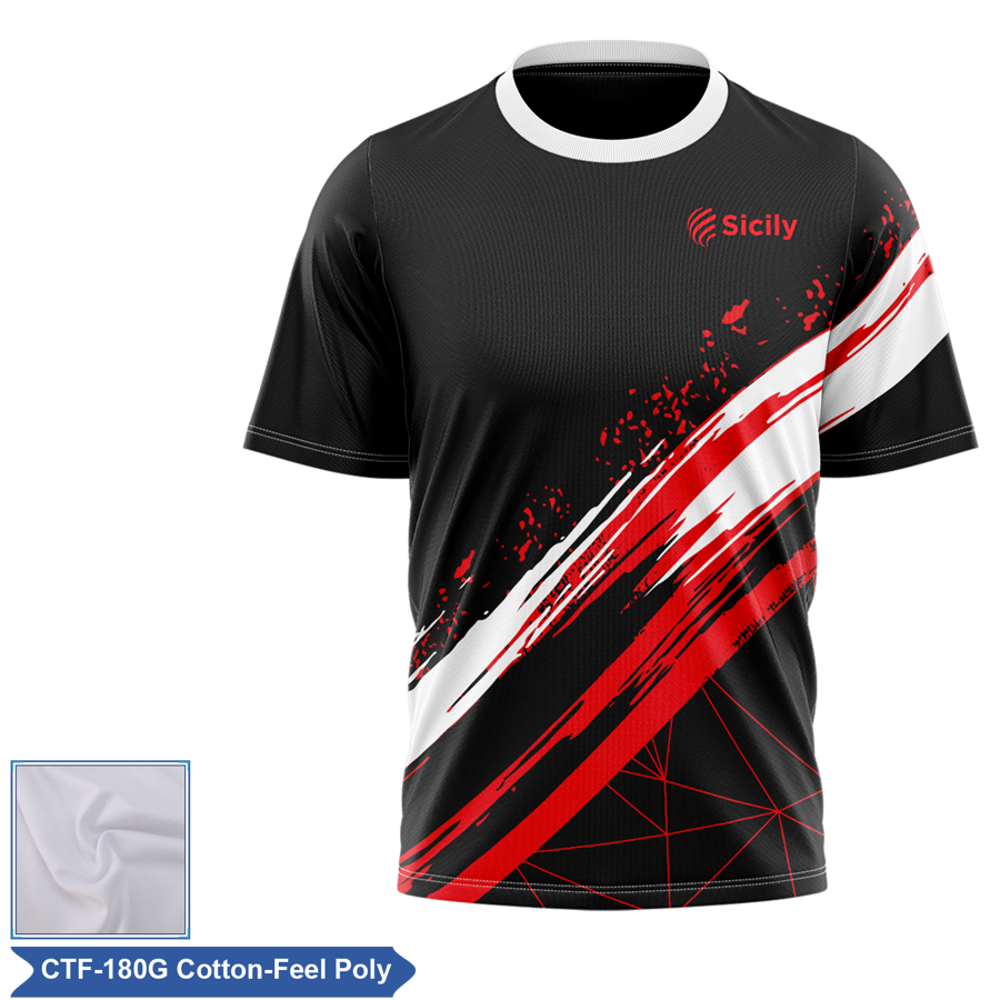 Unisex & Kids' Sublimation Cotton-Feel Short Slv Economy Tee 2