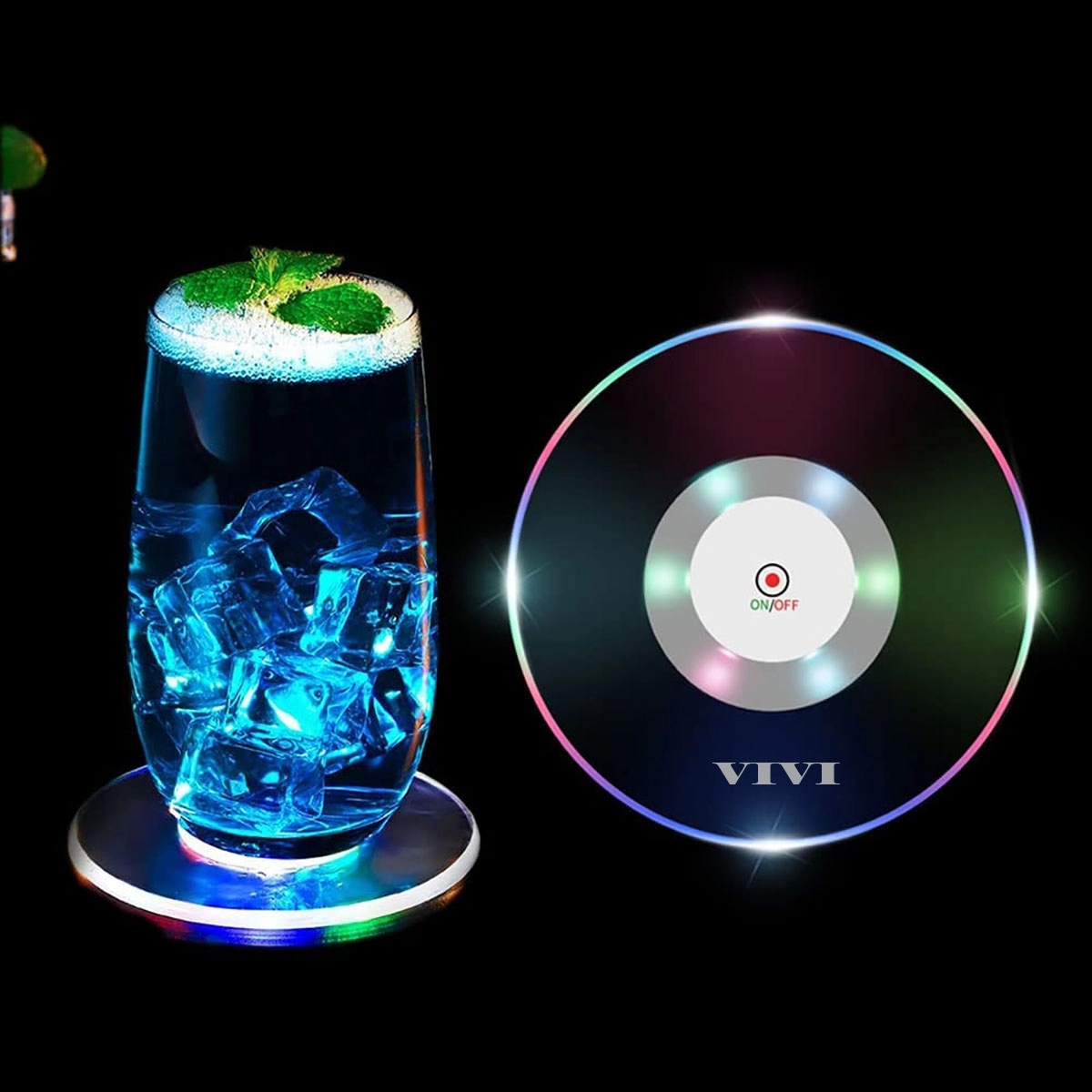 Led Light Up Cup Coaster 2