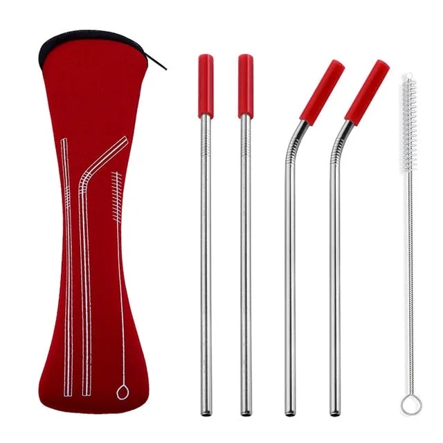 Reusable Stainless Steel Straw Set 11