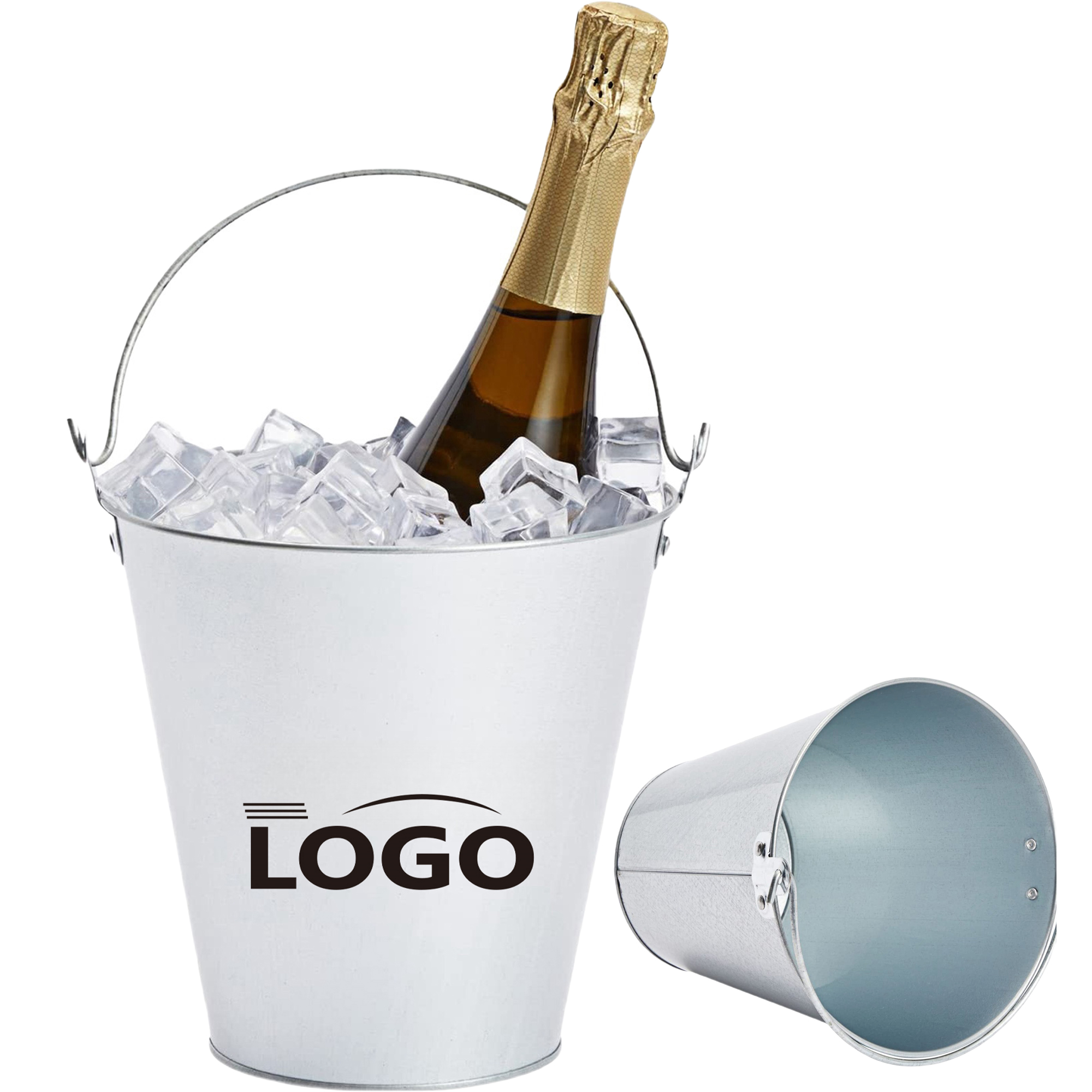 Galvanized Metal Champagne Ice Bucket MOQ20 1
