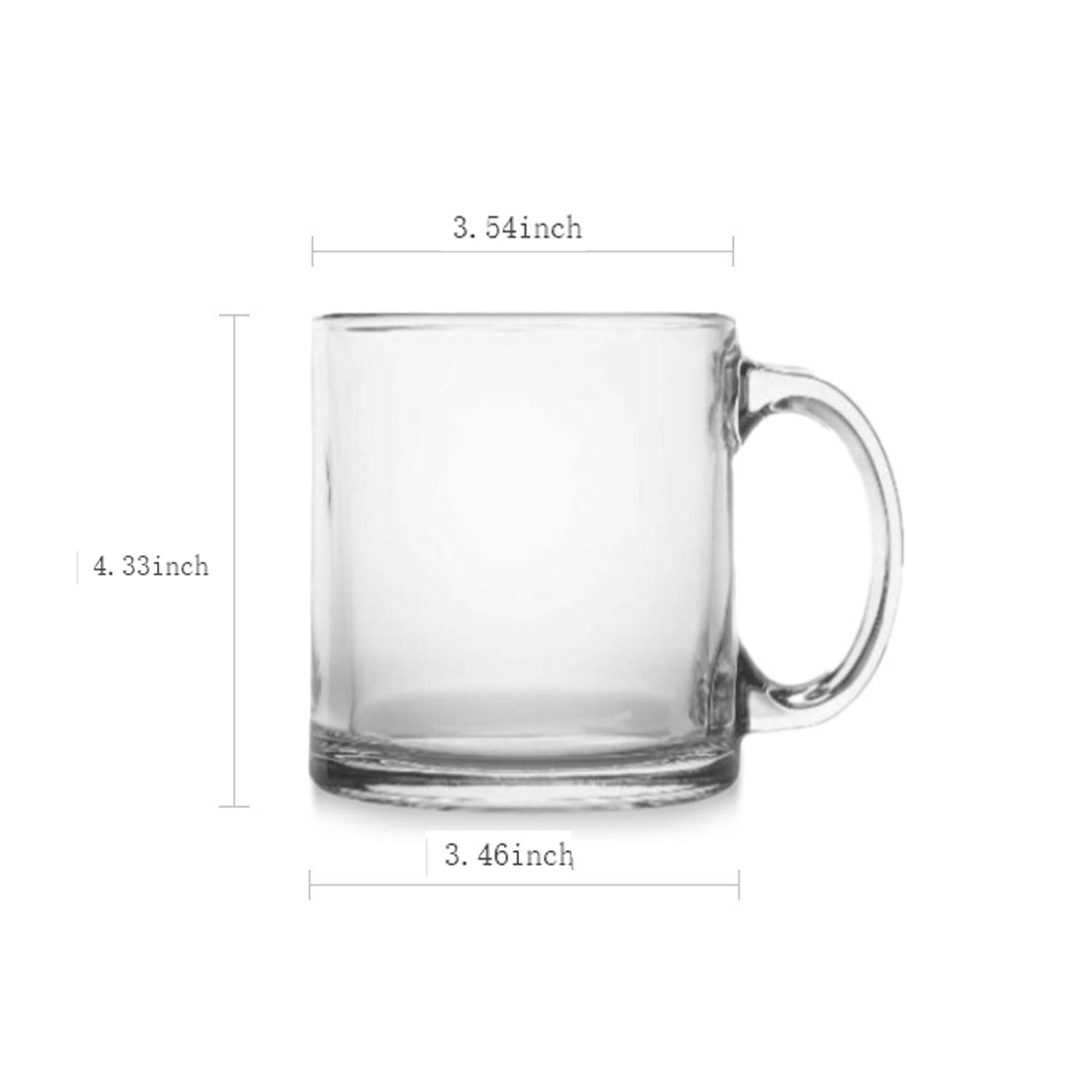 17oz Classic Glass Mug w/ Handle 4