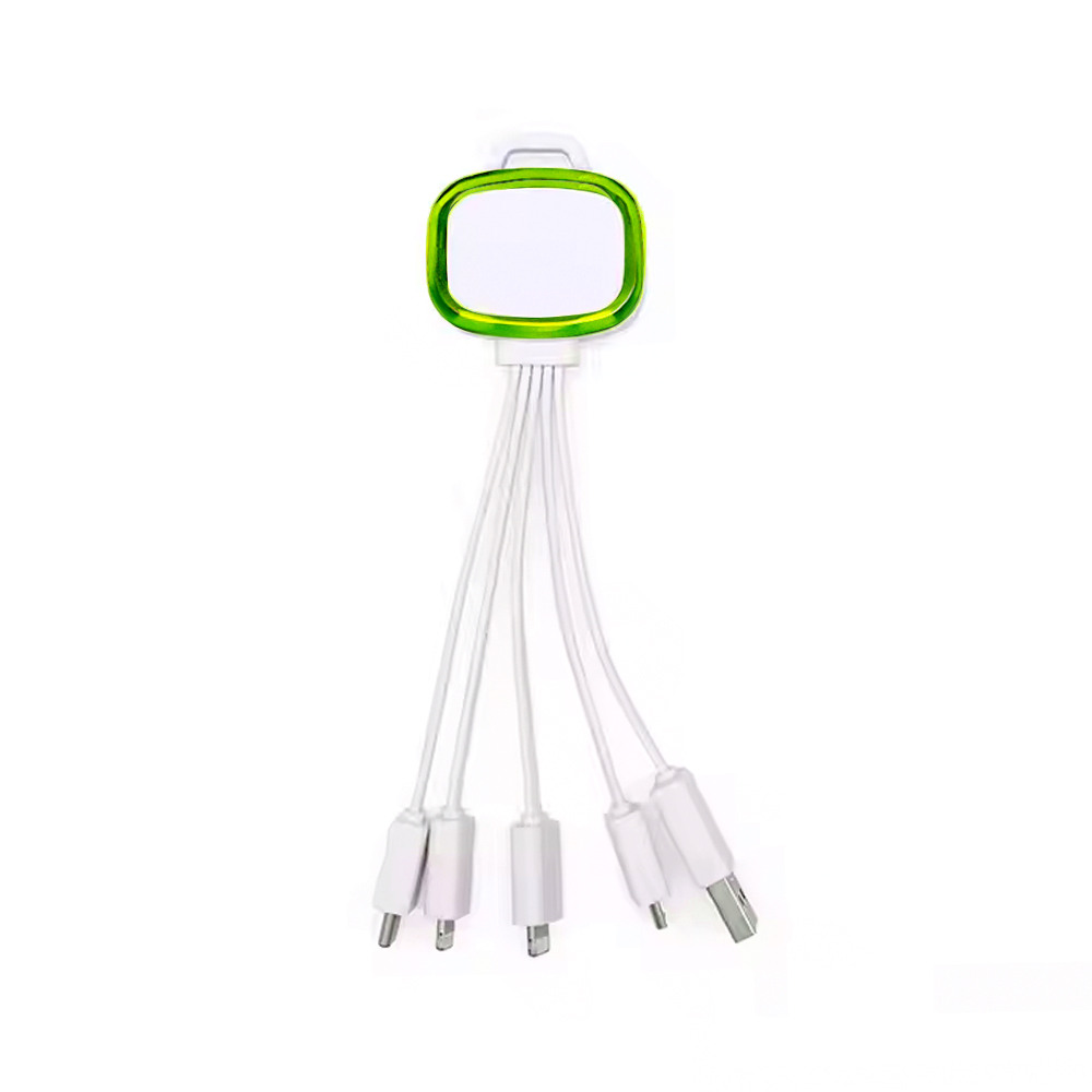Light Up 5-In-1 Mobile USB Charging Cables - W/ Type C 6