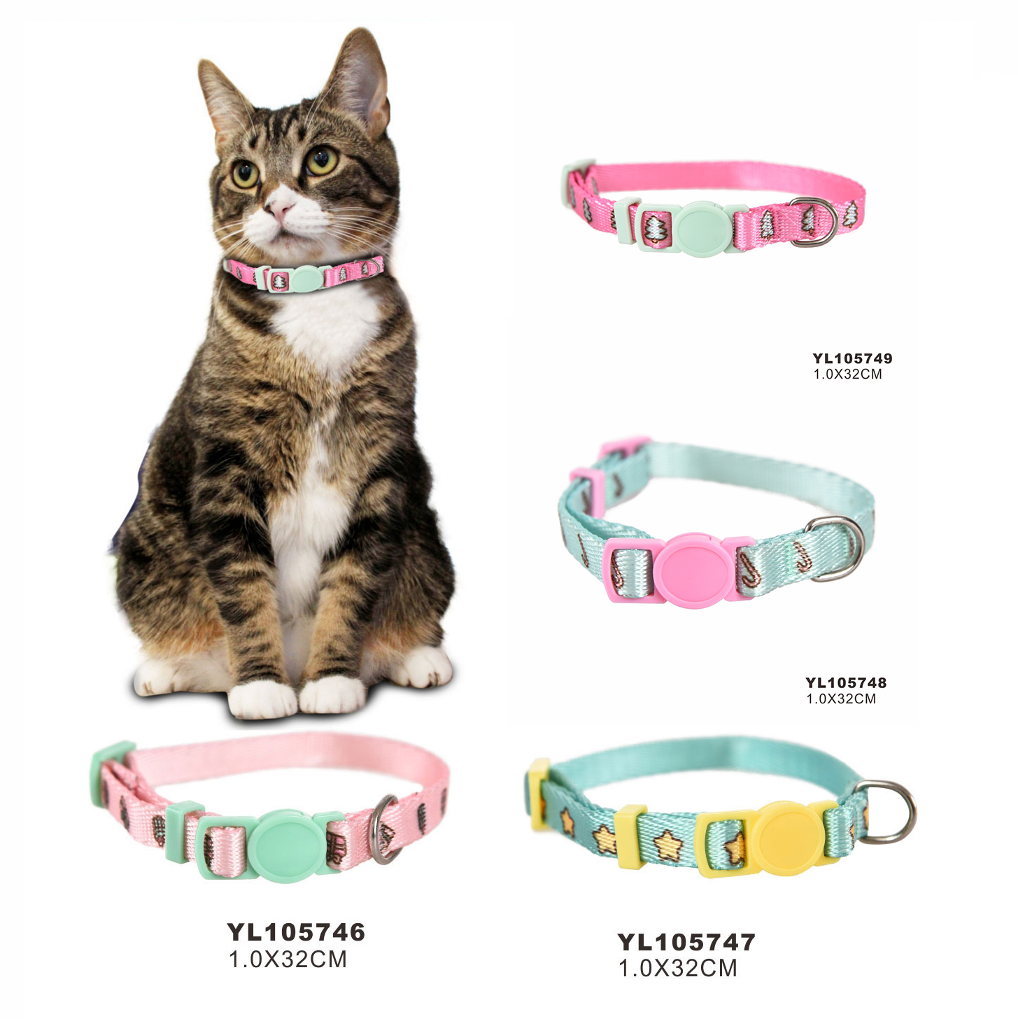 Nylon Cat Collar Band Loops 5