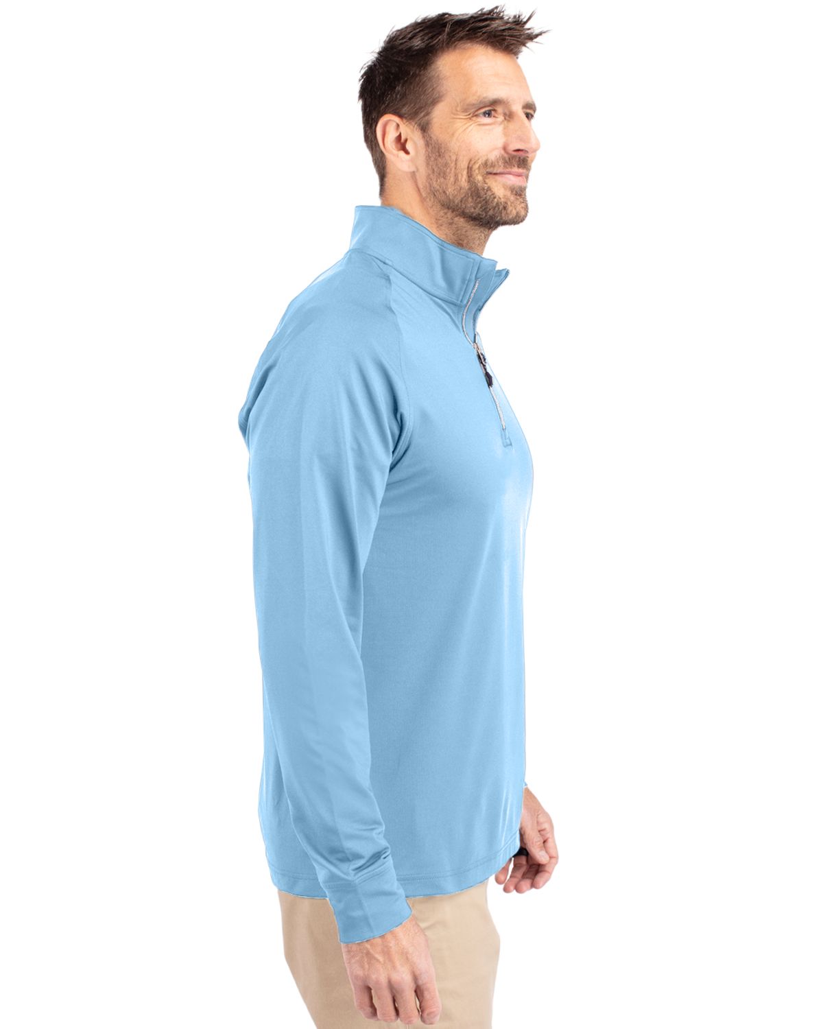 Cutter & Buck Adapt Recycled Soft Knit Stretch  Mens Quarter Zip Pullover 150