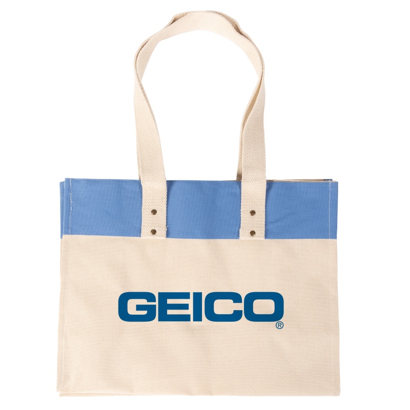 ACE USA Color Block Laminated Tote 1