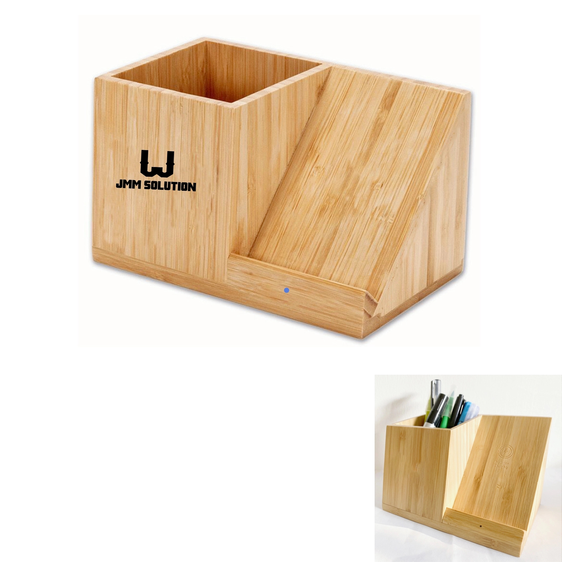 Bamboo Wireless Charging Station 2