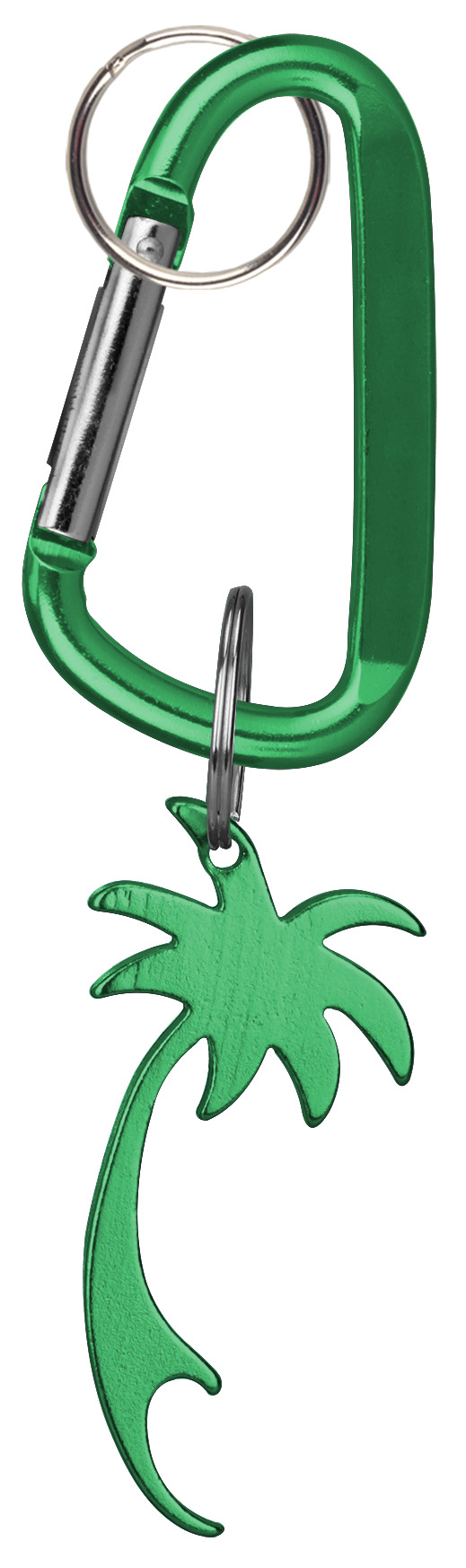 Palm Tree Shaped Bottle Opener Key Holder and Carabiner 1