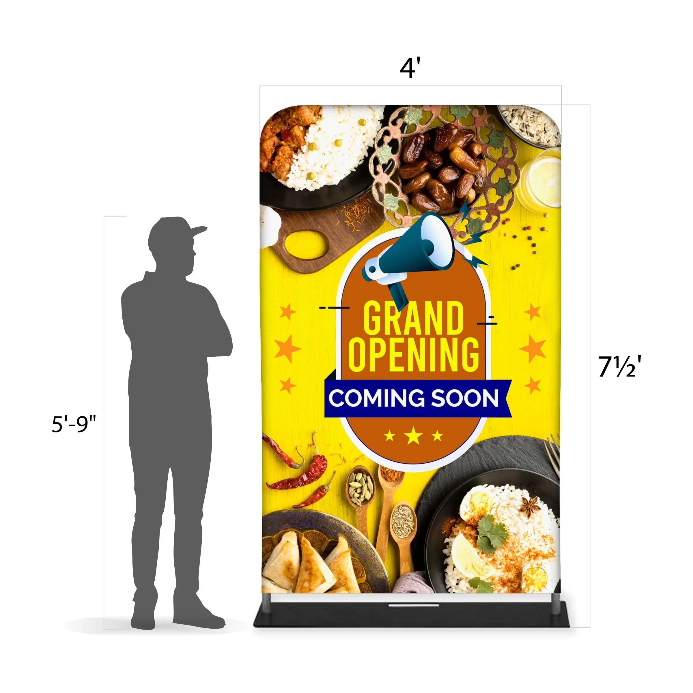 Tube Banner, Double Sided Digitally Printed - 7.5'x4' 6