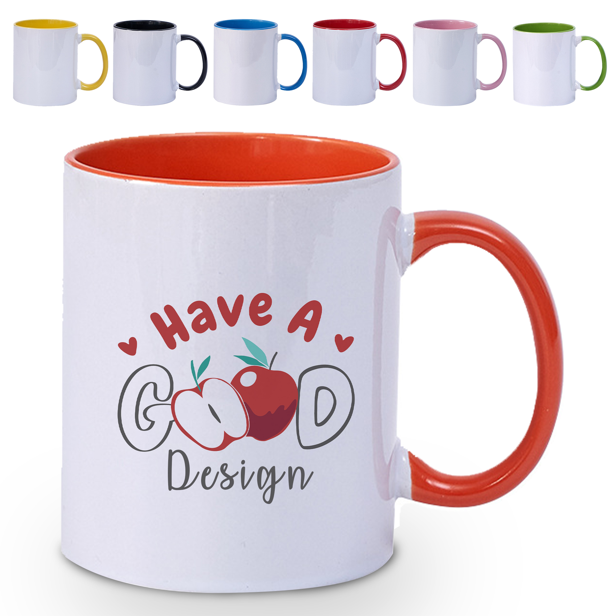 Multicolor Handle Coffee Mug 2