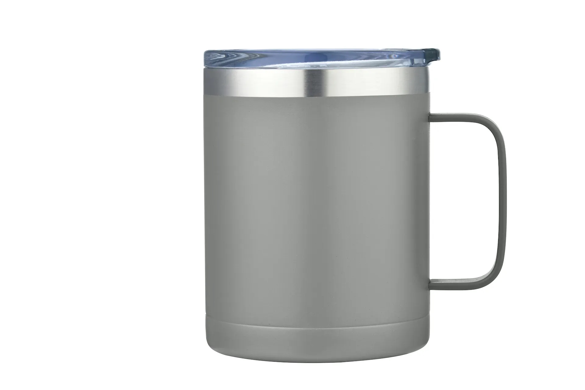 14oz Powder Coated Stainless Vacuum Camp Mug w/ Handle