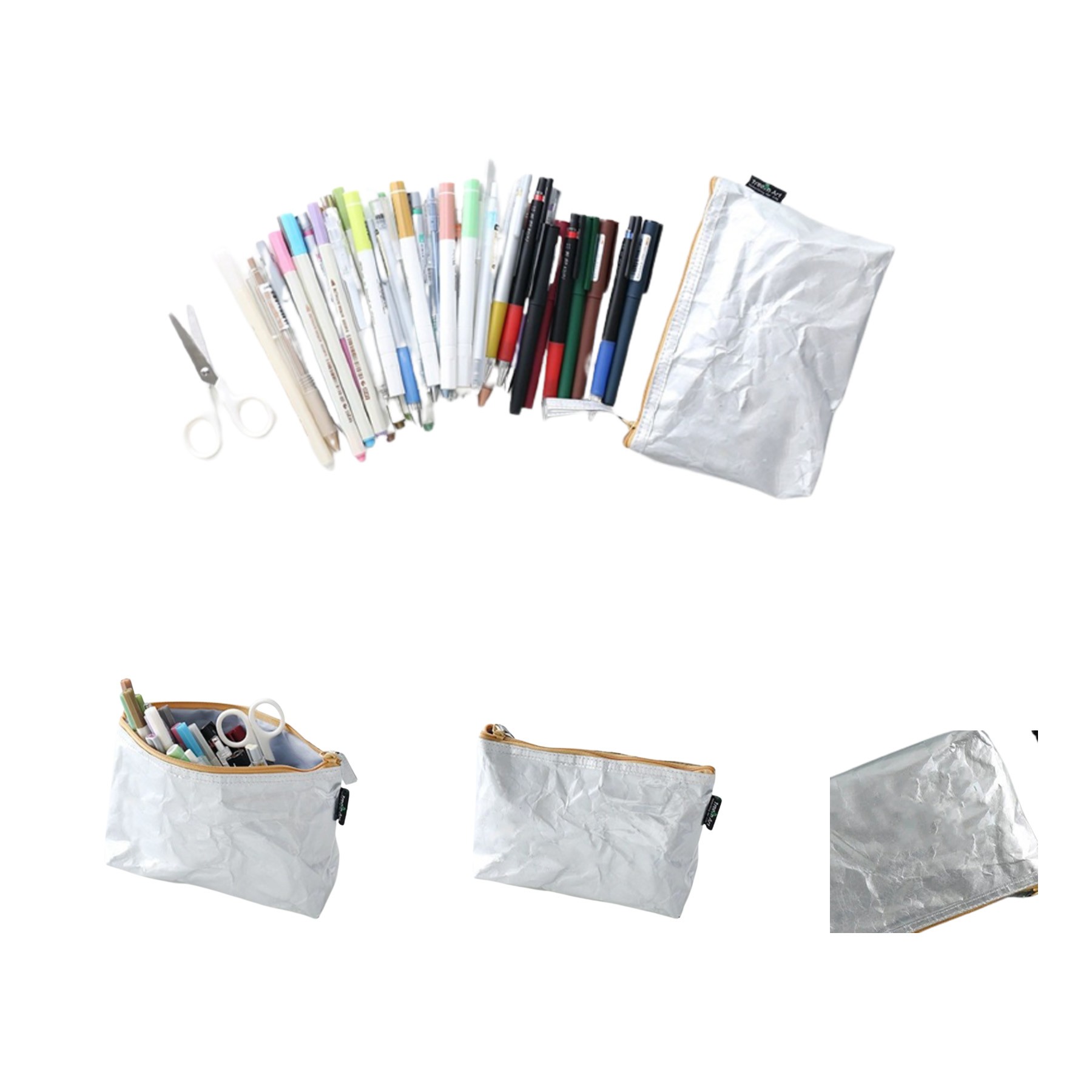 Waterproof Portable Kraft Paper Pencil Bag 2
