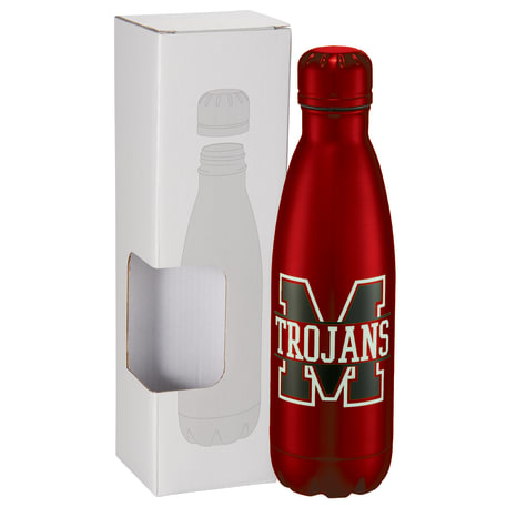 Copper Vacuum Insulated Bottle 17oz w/ Window Box, custom water bottle with logo imprint 60