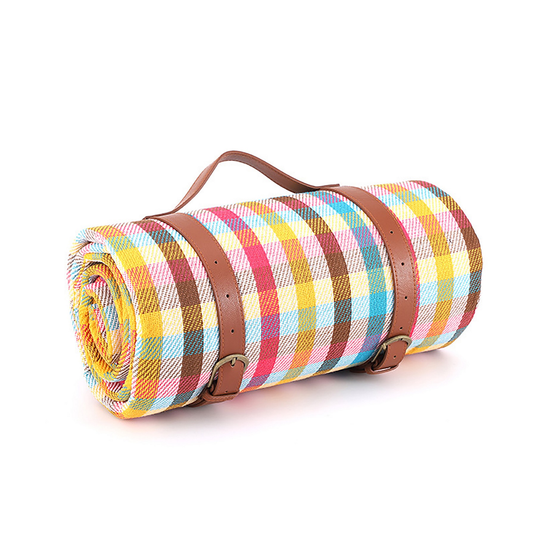Acrylic Leather Strap Picnic Mat 8