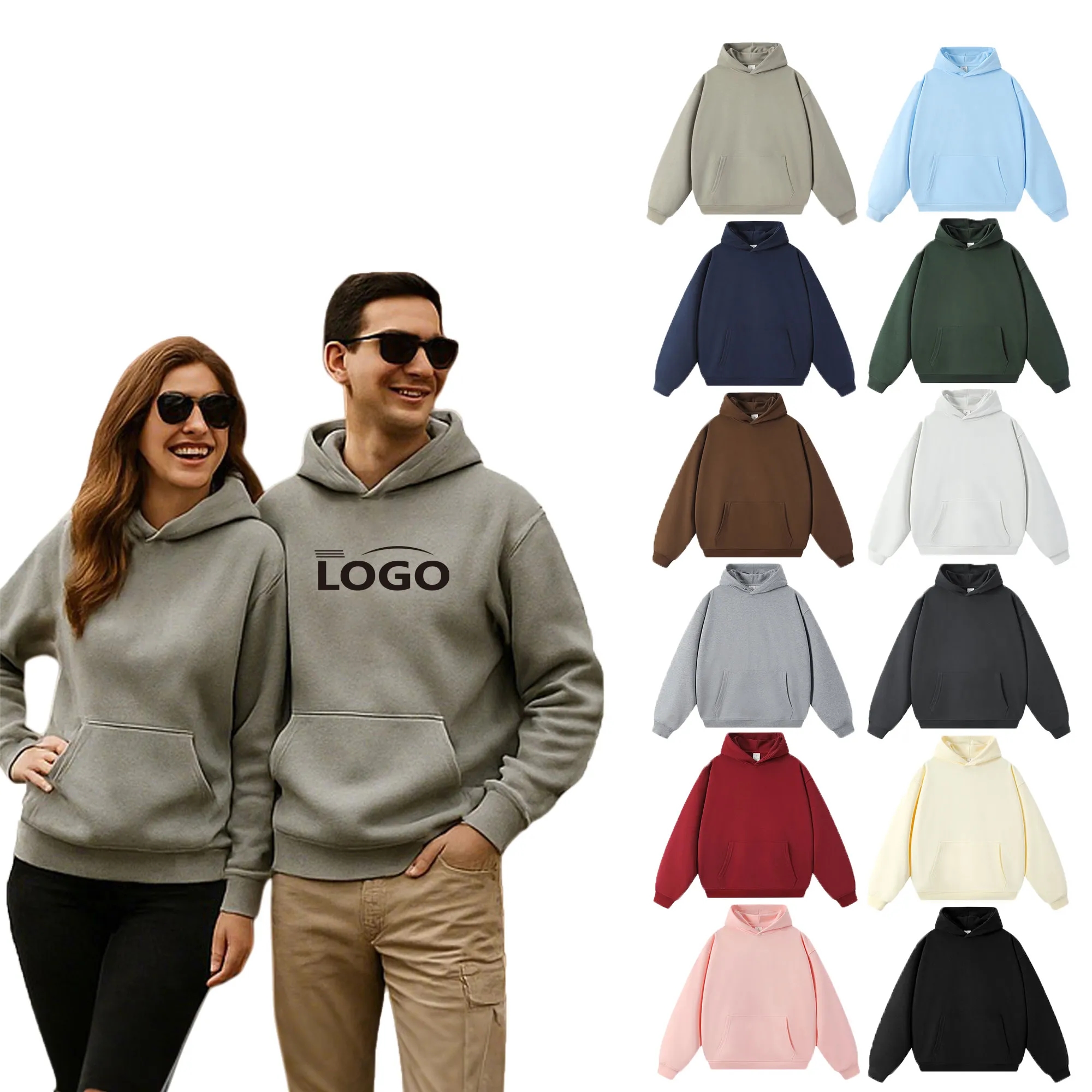Premium Warm Pocket Pullover Hoodie Winter Sweatshirt