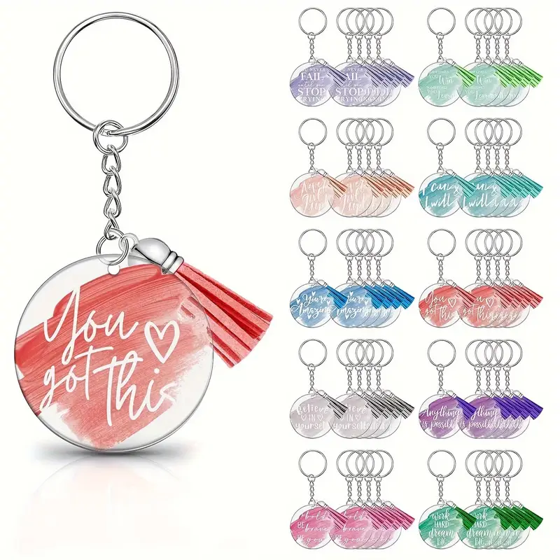 Acrylic Tassel Keychain 2