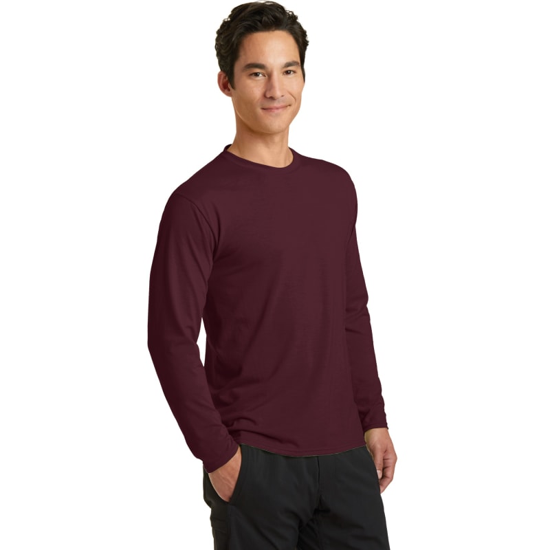Port & Company Long Sleeve Performance Blend Tee. 14